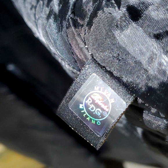 MENS COLLEZIONE MILANO REPORTER RDG BLACK LEATHER COAT SIZE XL CITY BOY WINTER - Picture 15 of 16